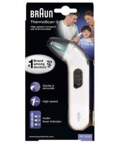 Braun thermoscan 3 termómetro digital de oído irt 3030