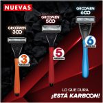 Máquina Afeitar Groomen 300+ 6 Cartuchos De 3 Navajas - Imagen 6