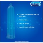 Durex Clásico 12 Condones Preservativos Látex Lubricados - Imagen 4