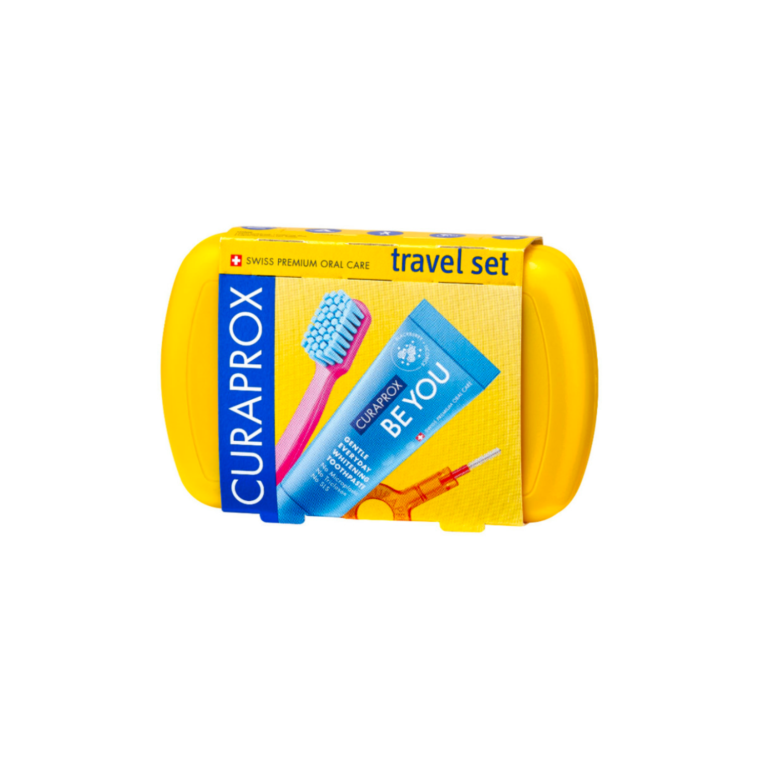 1 Curaprox Set De Viaje Color Amarillo