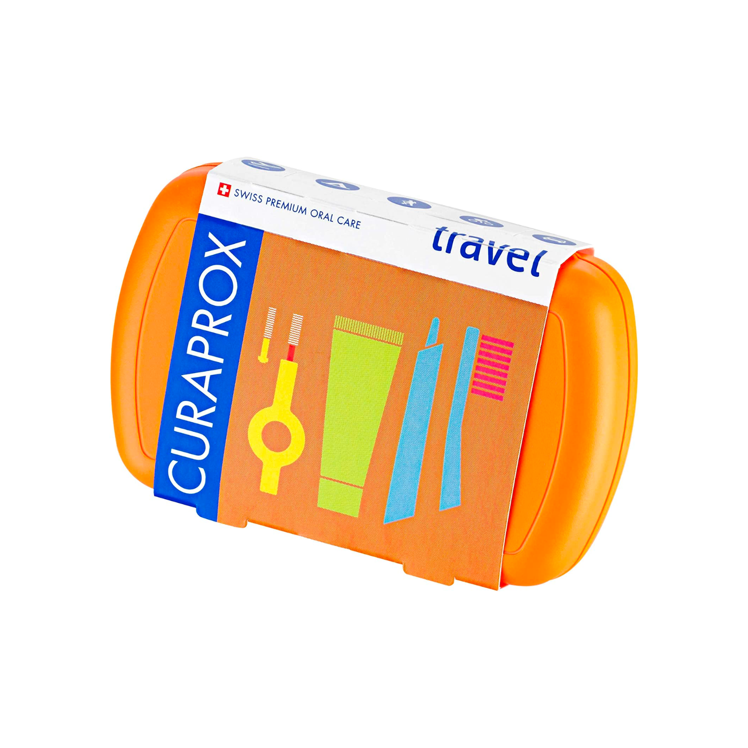 1 Curaprox Set De Viaje Color Naranja