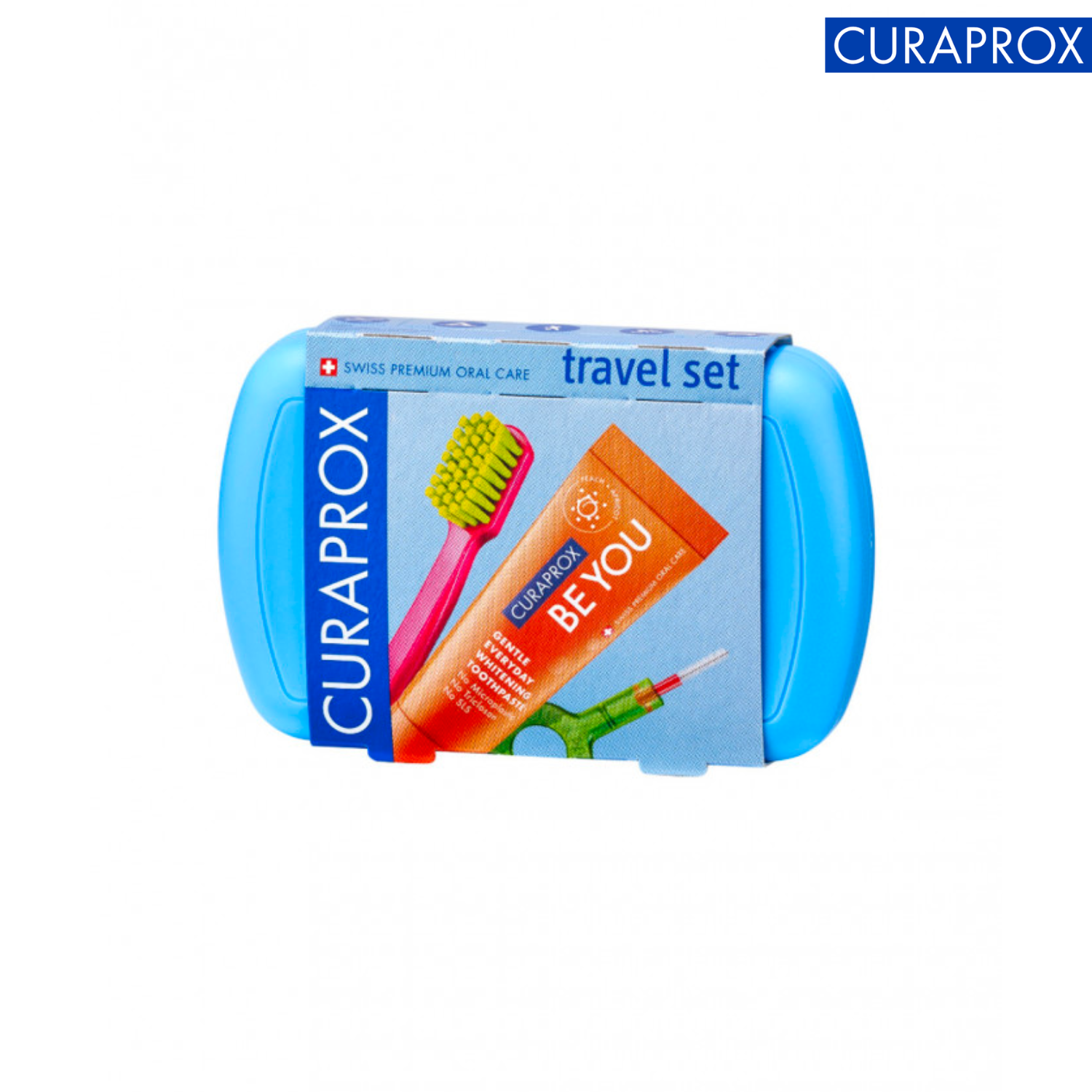 2 Curaprox Set De Viaje Color Azul