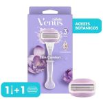 Rastrillo Para Mujer Gillette Venus Ultra Comfort Breeze Con Barras Humectantes Y 3 Hojas 1 Ud - Imagen 2