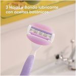 Rastrillo Para Mujer Gillette Venus Ultra Comfort Breeze Con Barras Humectantes Y 3 Hojas 1 Ud - Imagen 3
