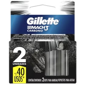 Repuesto Máquina Afeitar Gillette Mach3 Carbono 4 Uds - Imagen 2