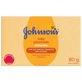 Jabon de Glicerina Bebe Piel Delicada 80g Johnsons