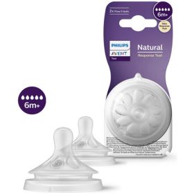Tetina Natural Response 2u 3m+ Flujo Rapido Scy964/02 Avent