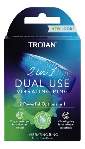 Anillo Vibrador 2 En 1 Dual Use Trojan 1 Anillo Vibrador 2 En 1 Dual Use Trojan