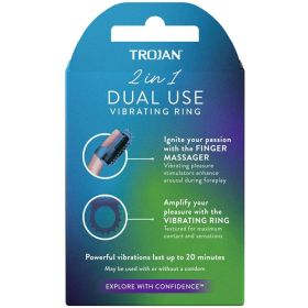 Anillo Vibrador 2 En 1 Dual Use Trojan
