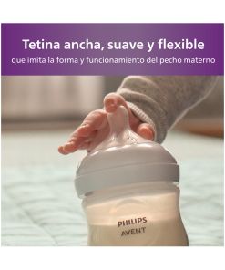 Tetina Natural Response 2u 3m+ Flujo Rapido Scy964/02 Avent