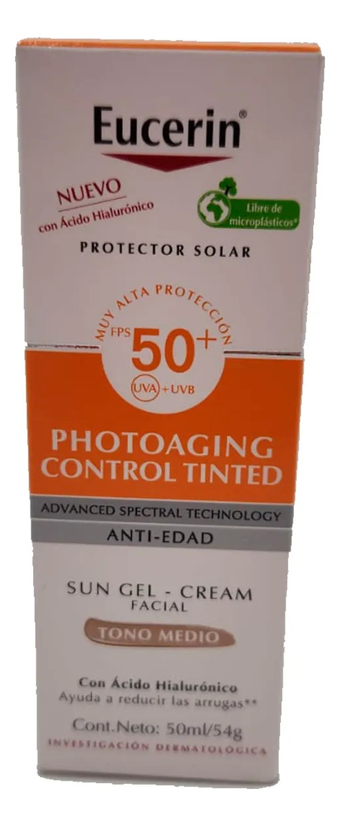 Protector Solar Facial Antiedad Medio Fps50+ 50Ml Eucerin 1 Protector Solar Facial Antiedad Medio Fps50+ 50Ml Eucerin