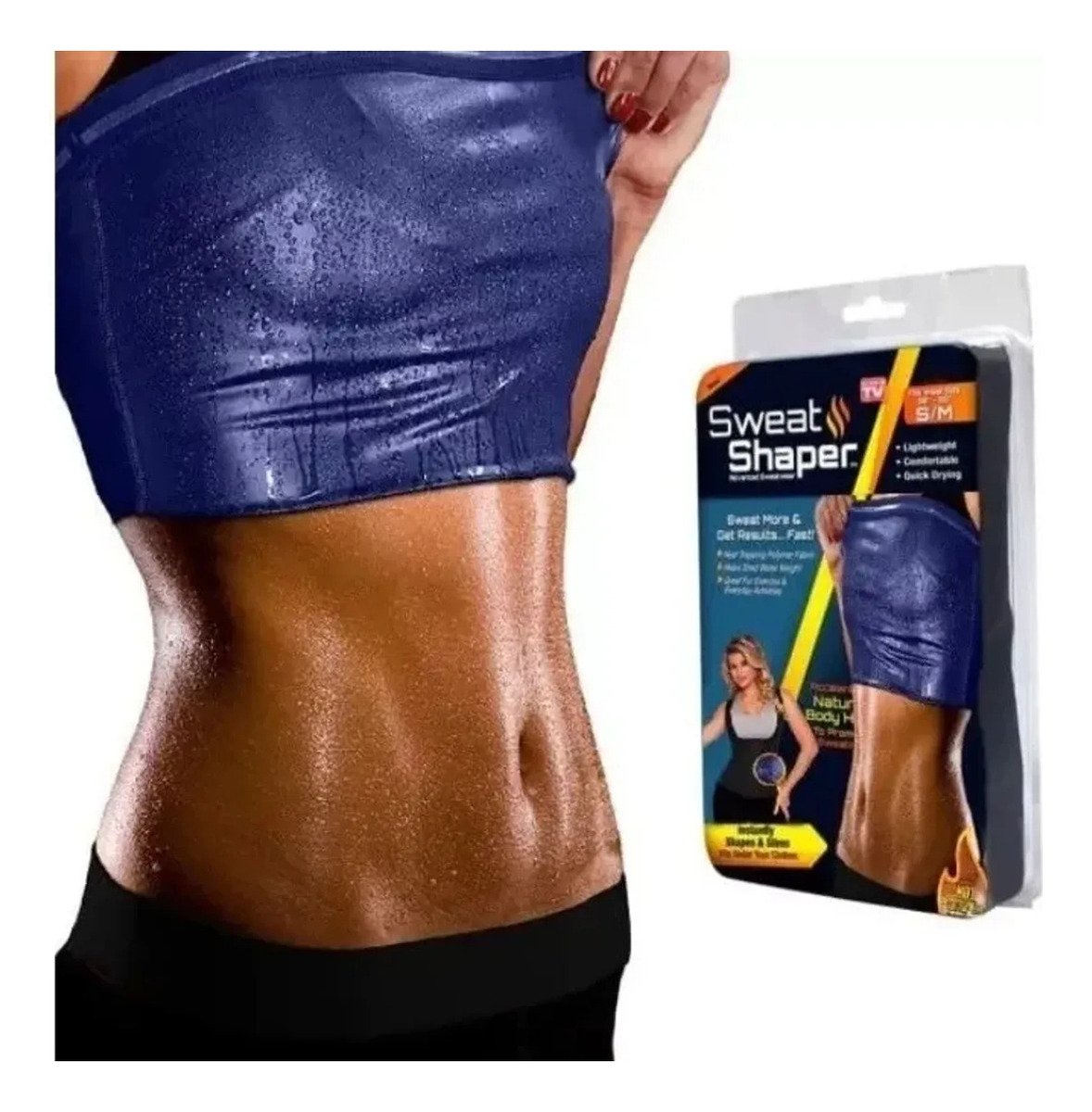 Faja Reductora Sauna Negra Talla L 1 Faja Reductora Sauna Negra Talla L