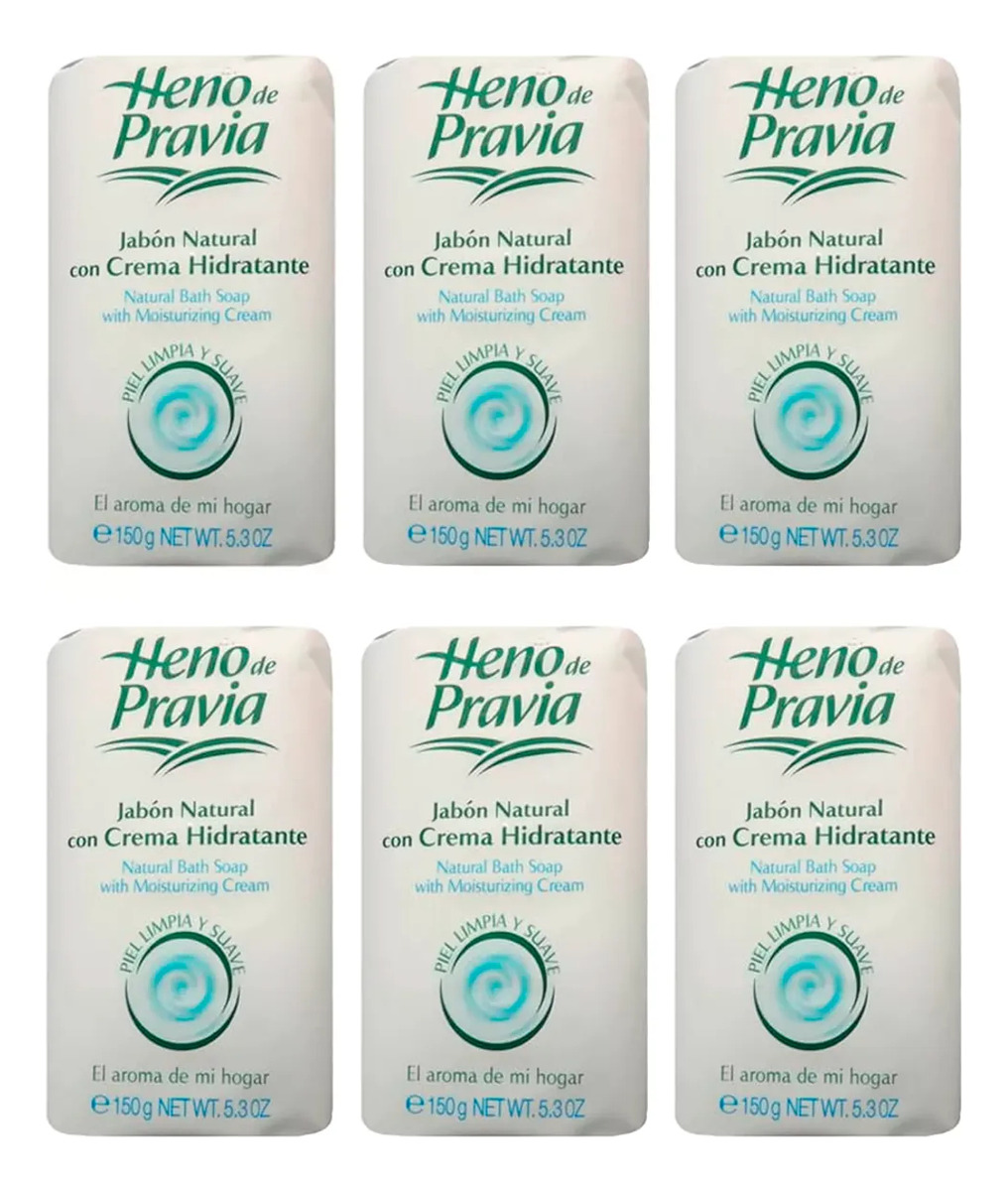 Heno De Pravia Pack 6 Unidades Jabon Hidratante 150Gr 1 Heno De Pravia Pack 6 Unidades Jabon Hidratante 150Gr