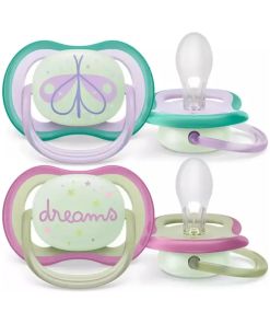 Chupete Ultra Air Night 0 A 6 Meses 2u Scf376/19 Avent