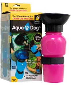 Aqua Dog Bebedero De Agua Portatil Rosa