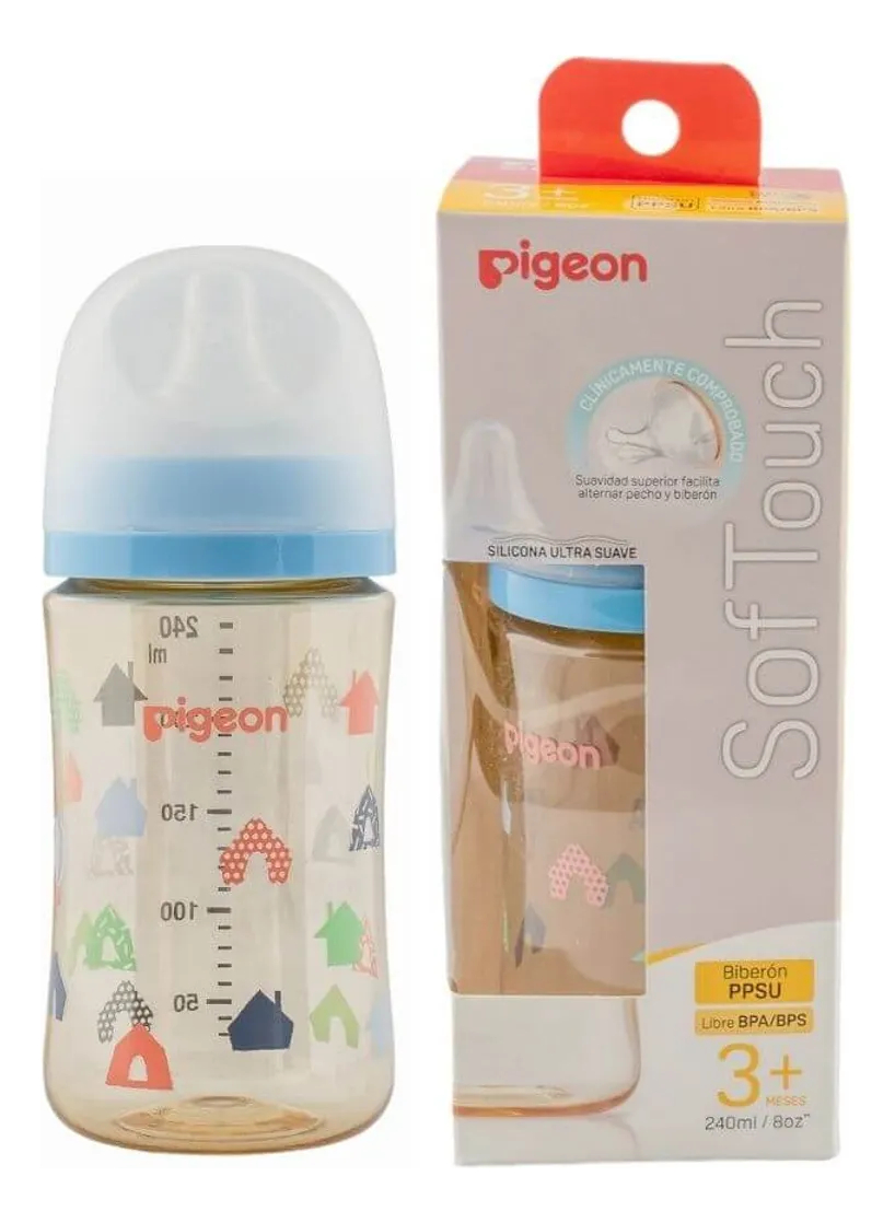 Pigeon Biberon Softouch Ppsu 240Ml House 1 Pigeon Biberon Softouch Ppsu 240Ml House