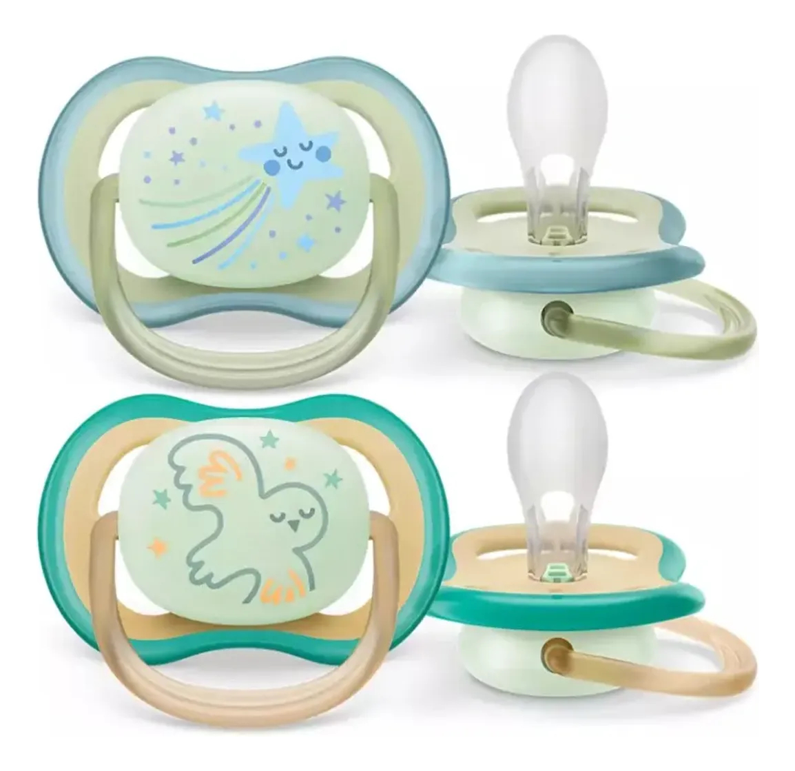 Chupete Ultra Air Night 0 A 6 Meses 2U Scf376/18 Avent 1 Chupete Ultra Air Night 0 A 6 Meses 2U Scf376/18 Avent