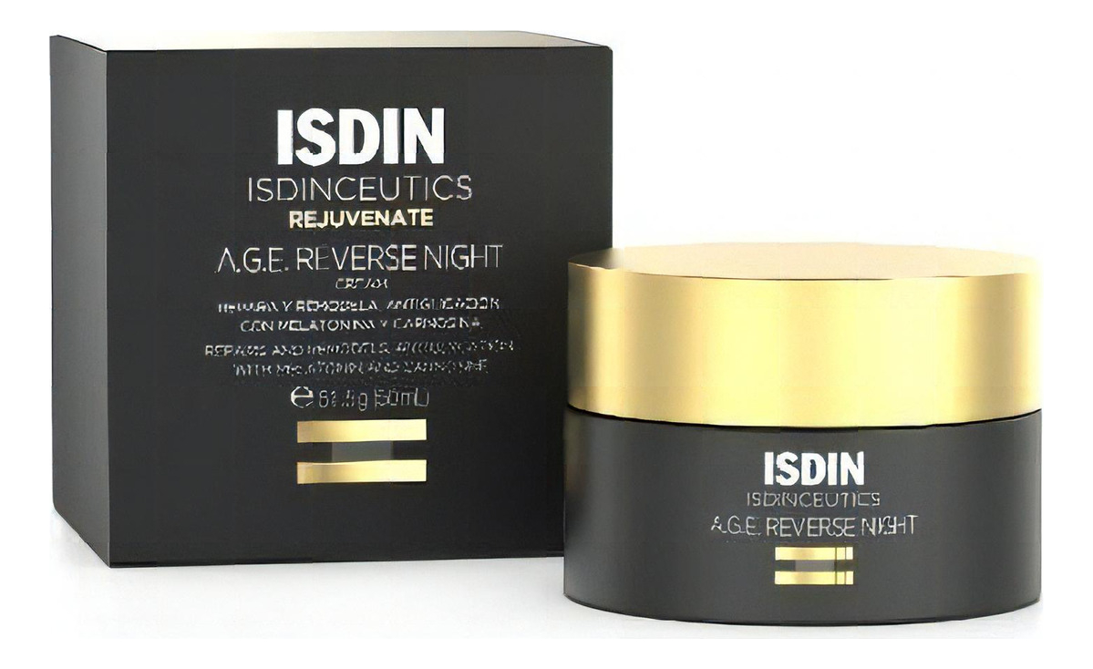 D_711228-Mlu74727729726_032024-F.jpg Crema Isdin A.g.e. Reverse Night 50 Gr - Imagen 1