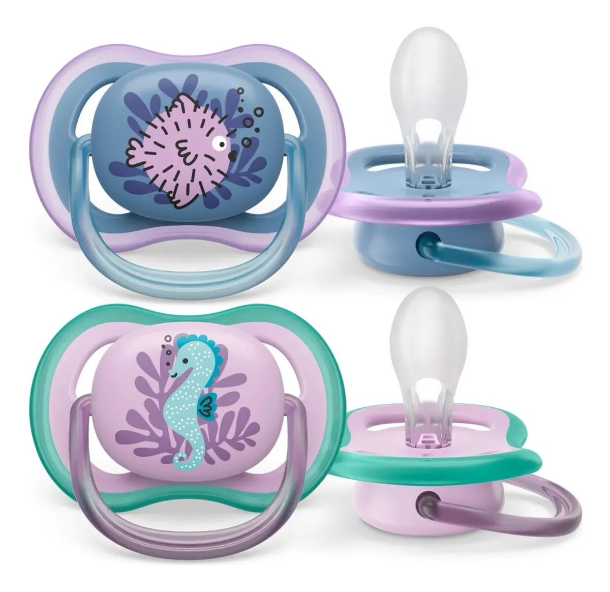 D_788226-Mlc83068959872_032025-F.jpg Philips Avent Ultra Air Chupete Pez Globo 6 - 18 Meses 2 U - Imagen 1