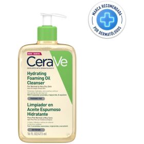 Limpiador Cerave Aceite Espumoso Hidratante Sin Perfume 473m