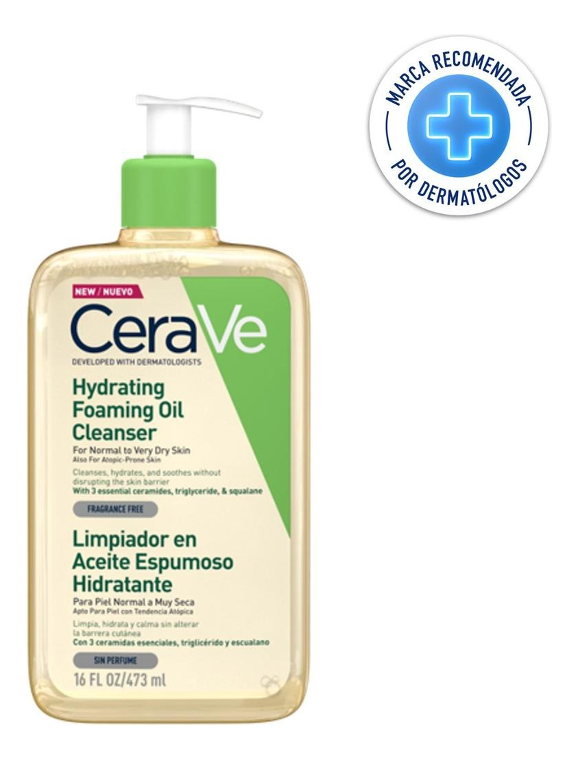 Rutina Calmante Para Piel Sensible Con Tendencia A Rojeces | Distribuidora Milagros Limpiador Cerave Aceite Espumoso Hidratante Sin Perfume 473 Ml