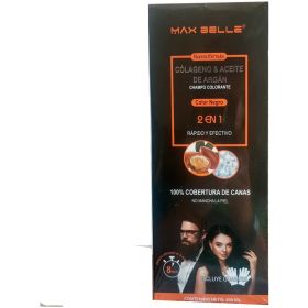 Max Belle Shampoo Colorante Negro 400 Ml