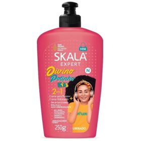Crema Para Peinar Skala 2 En 1 Divino Potinho Kids 250 G
