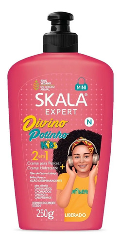 D_605038-Mla99350067472_112025-O.jpg Crema Para Peinar Skala 2 En 1 Divino Potinho Kids 250 G - Imagen 1