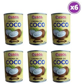 Pack 06 Cusco Crema De Coco 400 Ml