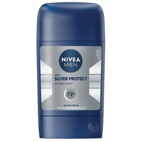Nivea Men Silver Protec 72h Barra Antitranspirante 50ml