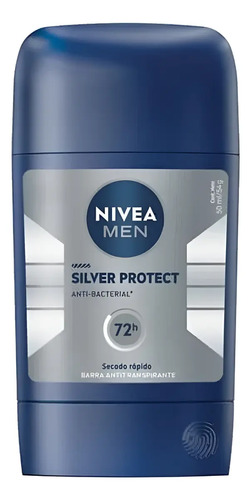 D_608729-Mlc97996011069_112025-O.jpg Nivea Men Silver Protec 72H Barra Antitranspirante 50Ml - Imagen 1