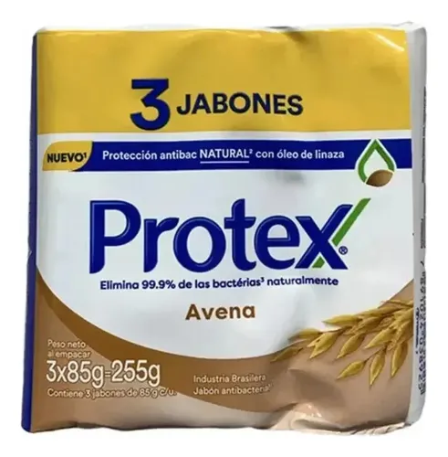 D_609751-Mlc112593175226_062026-O.webp Protex Pack 03 Jabón En Barra Avena 85G C/U - Imagen 1