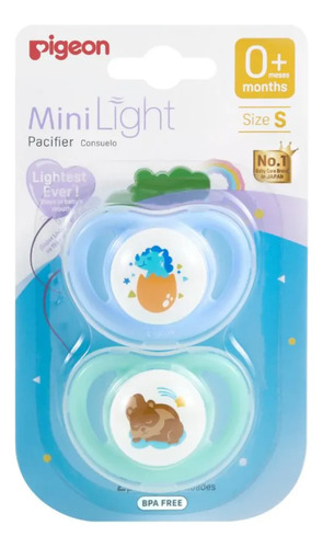 D_611208-Mlc113143331761_062026-O.jpg Chupete Odontológico Mini Light Talla S 2 Un (Azul-Verde) - Imagen 1