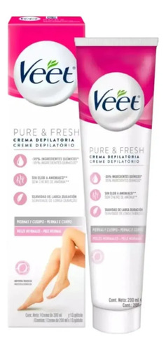 D_612818-Mlc113768905555_062026-O.jpg Crema Depilatoria Piernas Y Cuerpo Pieles Normales 200Ml - Veet - Imagen 1