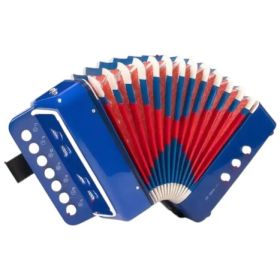 10teclas De Control Acordeón Juguete Musical Educativo Niños Color Azul