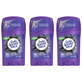 Lady Speed Stick Carbon Absorb Antitranspirante Gel 45g x3