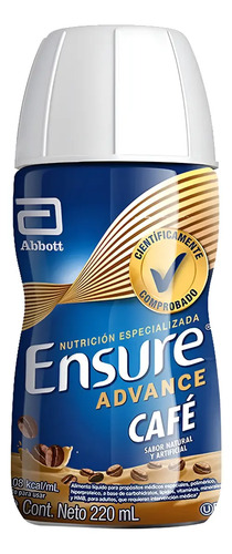 D_614566-Mlc94973218263_102025-O.jpg Ensure Advance Liquido Sabor Cafe 220Ml - Imagen 1