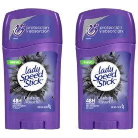 Lady Speed Stick Carbon Absorb Antitranspirante Gel 45g x2