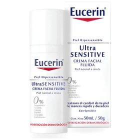 Crema Facial Fluida Eucerin Ultrasensitive 50ml Tipo De Piel Piel Sensible