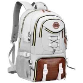 Mochila Gris Y Blanca Unisex 40l Gris