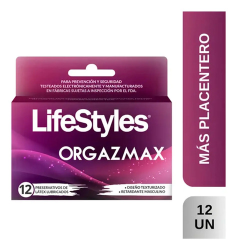 D_623311-Mlc86678886375_062025-O.jpg Preservativos Lifestyles Orgazmax 12 U - Imagen 1