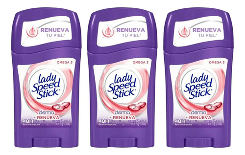 D_624949-Mlc100768357278_122025-O.jpg Lady Speed Stick Omega 3 Antitranspirante Gel 45G X3 - Imagen 1