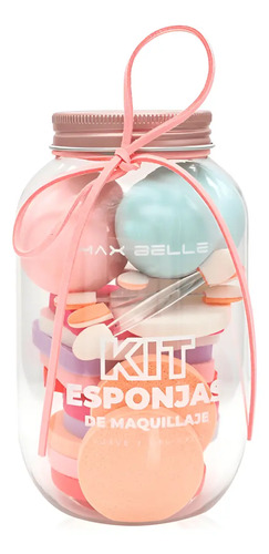 D_628444-Mlc93449733059_092025-O.jpg Kit Esponjas De Maquillaje Suave Y Delicado Max Belle - Imagen 1
