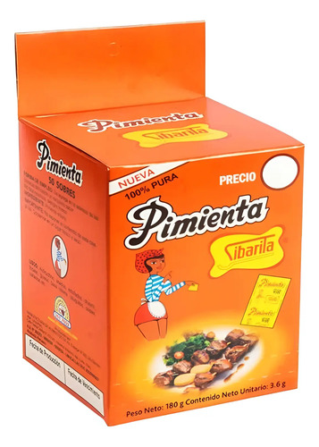 D_628517-Mlc89737973177_082025-O.jpg Sibarita Pimienta 100% Pura 50 Sobres 180Gr - Imagen 1
