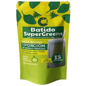 Batido Super Greens De Frutas Y Verduras Sabor Piña 180gr Sin Sabor