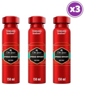 Pack 03 Old Spice Pure Sport Desodorante Spray 96g