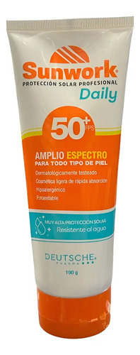 D_636908-Mlc90113055975_082025-O.jpg Sunwork Daily Protector Solar 50 Fps 190Gr - Imagen 1
