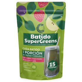 BATIDO SUPER GREENS DE FRUTAS Y VERDURAS 180GR