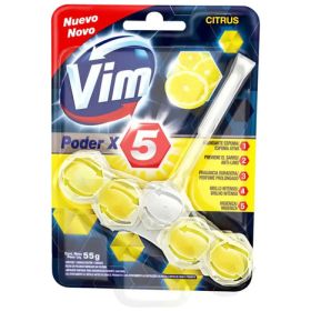 Canasta Solida para Inodoro VIM Poder x5 Citrus 55 g