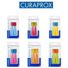 Cepillo 5460 Repuesto Curaprox Set Travel Kit De Viaje 2 Un Azul